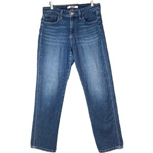 Joe’s Jeans Ankle Cropped High Rise Straight Medium Wash Stretch Size 28 ‘Khari’